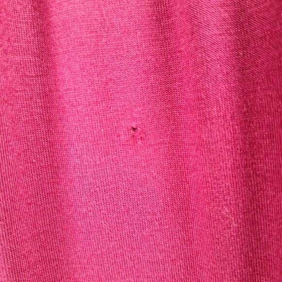 GRECERELLE Size M Faux Wrap Maxi Dress Red Long Sleeve 55 Inches Long New - Picture 7 of 8